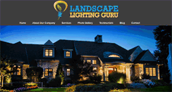 Desktop Screenshot of landscapelightingguru.com