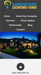 Mobile Screenshot of landscapelightingguru.com