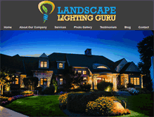 Tablet Screenshot of landscapelightingguru.com